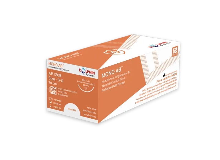 Suturas Antibacterianas de Poliglecaprona 25