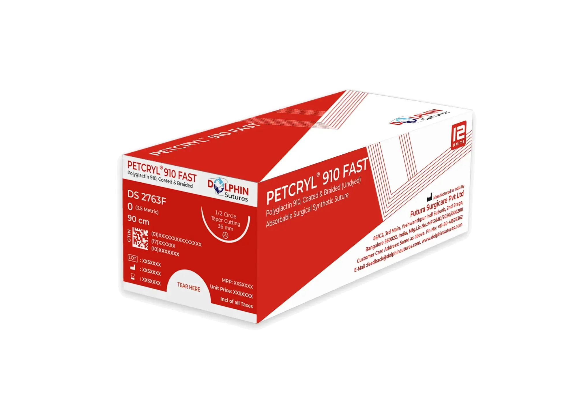 Petcryl 910 Fast Dolphin Sutures