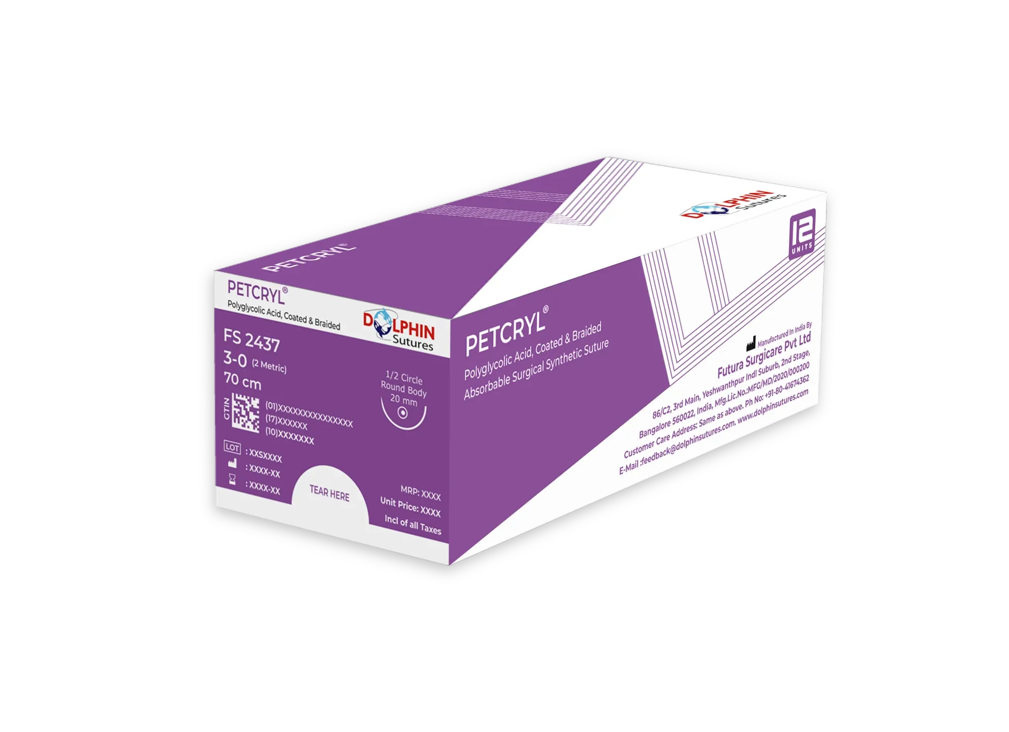 Petcryl Dolphin Sutures