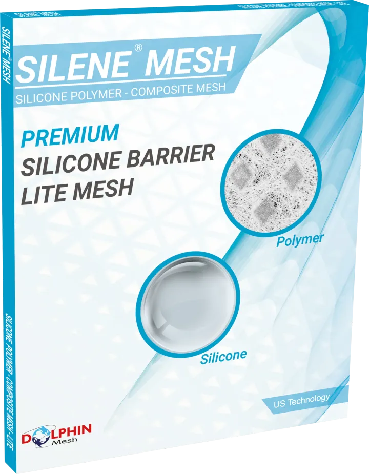Silicone-Polymer Composite Mesh