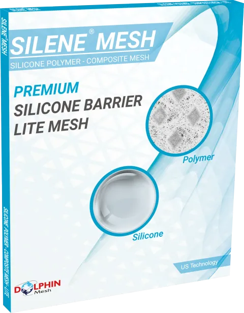 Silicone-Polymer Composite Mesh