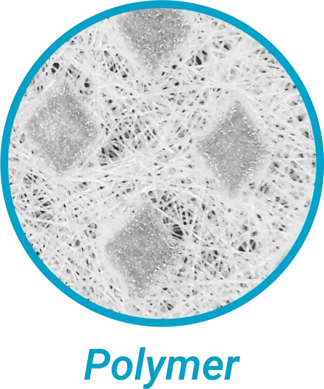 Silicone-Polymer Composite Mesh