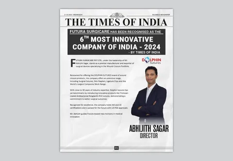 Futura Surgicare Recognized as 6th Most Innovative in India 2024!