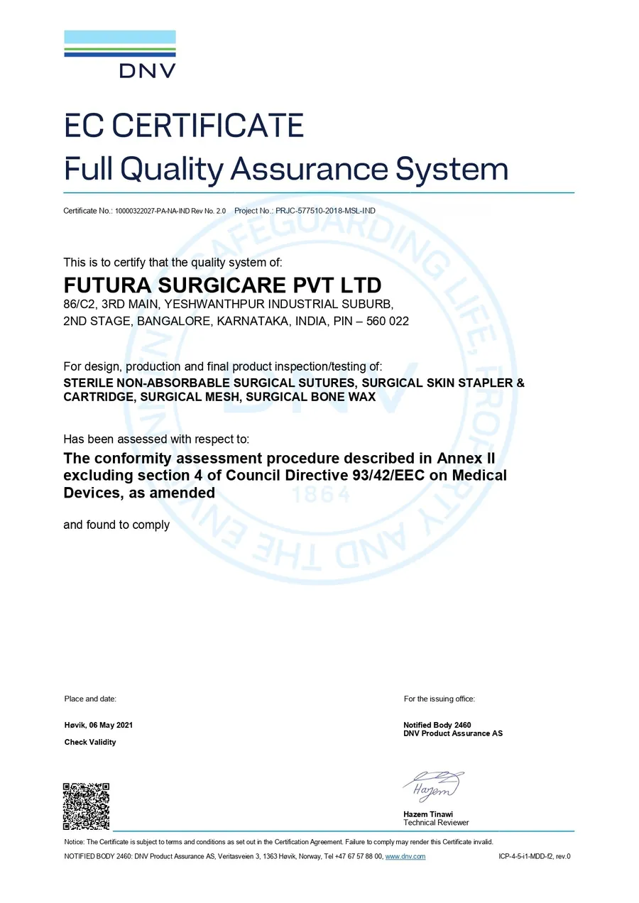 DNV EC Certificate — DNV · Notified Body 2460
