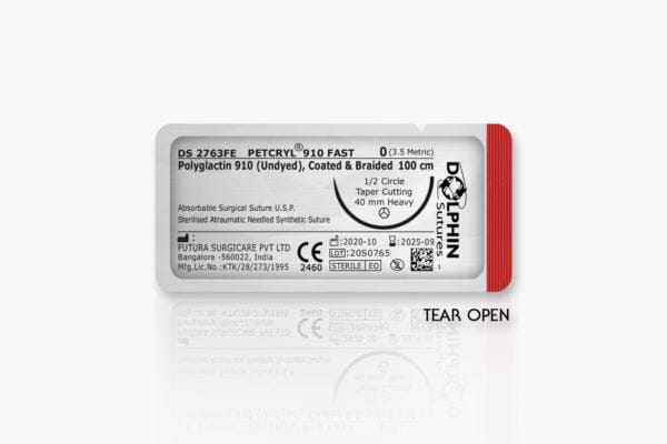 absorbing polyglactin 910 sutures af tear Dolphin Sutures