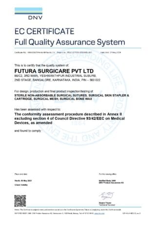 CE Certificate Class 2B