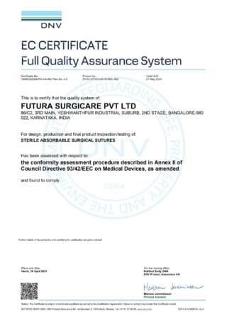 CE Certificate Class 3
